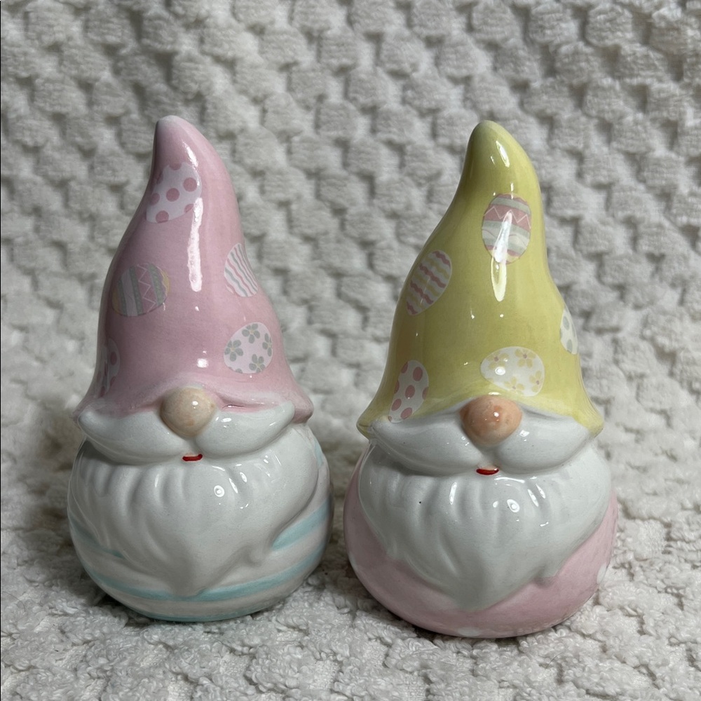 Pastel Easter  Gnomes Salt and Pepper Shakers